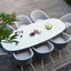 Maze Ambition 8 Seat Oval Dining Set