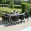 Maze Ambition 8 Seat Oval Dining Set