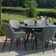 Maze Zest 8 Seat Oval Dining Set