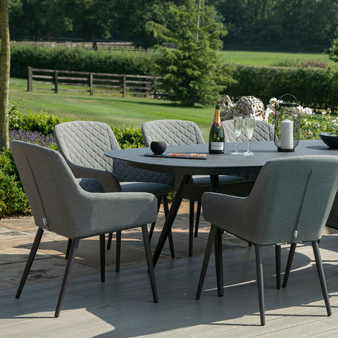 Maze Zest 8 Seat Oval Dining Set