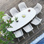 Maze Zest 8 Seat Oval Dining Set