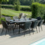 Maze Zest 8 Seat Oval Dining Set