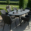 Maze Zest 8 Seat Oval Dining Set