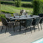 Maze Zest 8 Seat Oval Dining Set