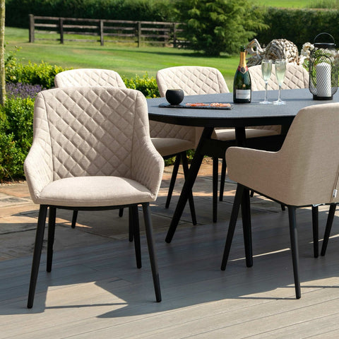 Maze Zest 8 Seat Oval Dining Set