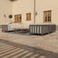 Maze Ibiza U Shape Sofa Set With Square Table