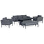 Maze Pulse 3 Seat Sofa Dining Set with Rising Table