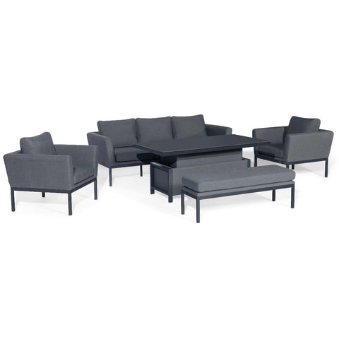 Maze Pulse 3 Seat Sofa Dining Set with Rising Table