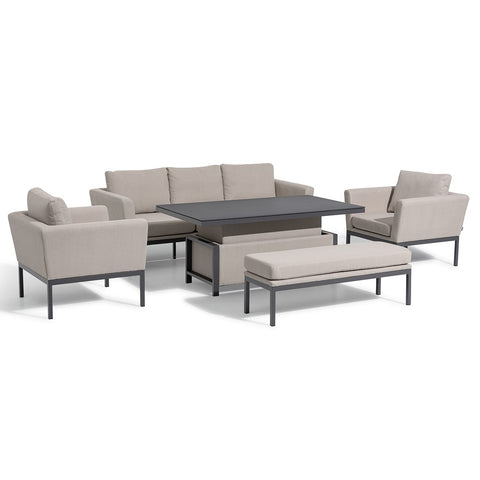 Maze Pulse 3 Seat Sofa Dining Set with Rising Table