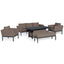 Maze Pulse 3 Seat Sofa Dining Set with Rising Table