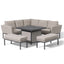 Maze Pulse Square Corner Dining Set with  Fire Pit