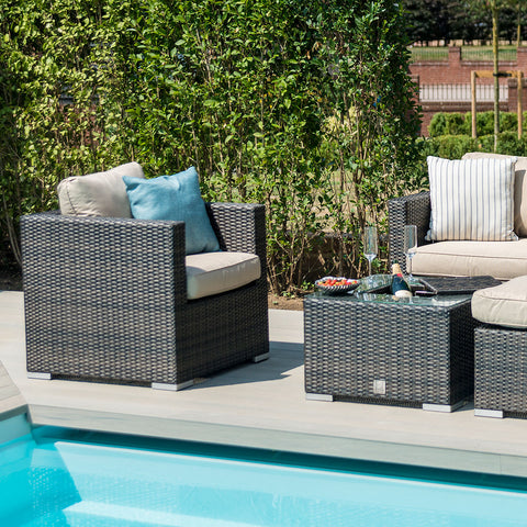 Maze Georgia 2 Seat Sofa Set with Ice Bucket