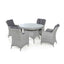 Maze Ascot 4 Seat Round Dining Set