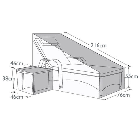 Maze Outdoor Cover for Florida Lounger Set