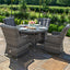 Maze Victoria 4 Seat Round Dining Set