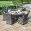 Maze Victoria 6 Seat Round Dining Set