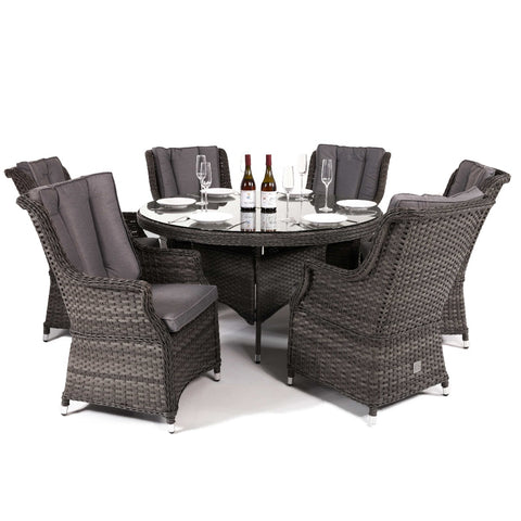 Maze Victoria 6 Seat Round Dining Set