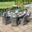 Maze Victoria 8 Seat Round Dining Set