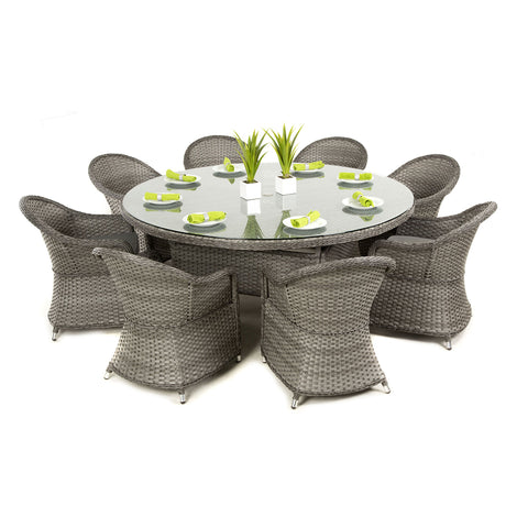 Maze Victoria 8 Seat Round Dining Set