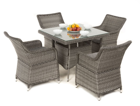 Maze Victoria 4 Seat Square Dining Set