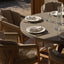 Maze Martinique 6 Seat Round Dining Set With Concrete Top - 150cm Table