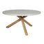 Maze Martinique 6 Seat Round Dining Set With Concrete Top - 150cm Table