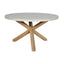 Maze Martinique 6 Seat Round Dining Set With Concrete Top - 150cm Table