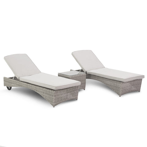 Maze Oxford 3pc Sunlounger Set