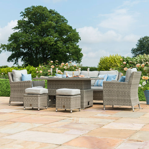 Maze Oxford Sofa Dining Set with Ice Bucket and Rising Table