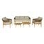 Maze Porto 3 Seat Sofa Set With 2 Tables