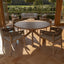 Maze Porto 4 Seat Round Dining Set With 140cm Round Table