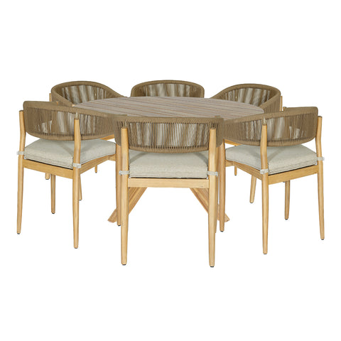 Maze Porto 6 Seat Round Dining Set With 140cm Round Table