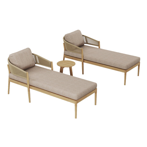 Maze Porto Sunlounger Set With Side Table