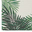 Maze Botany Palm Leaf 160x230cm White Centre Outdoor Rug