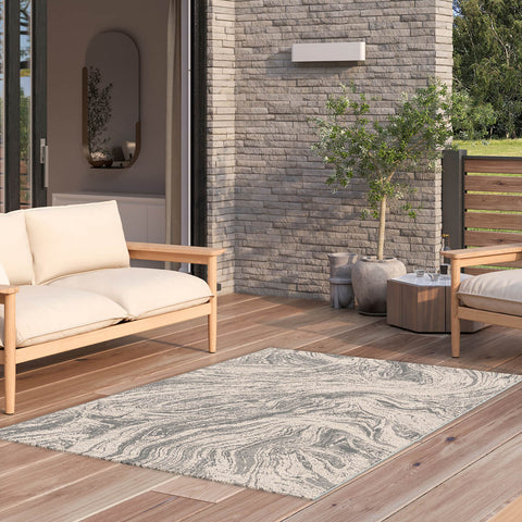 Maze Cloud Marble 160x230cm Outdoor Rug