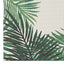 Maze Botany Palm Leaf 200x290cm White Centre Outdoor Rug