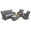 Maze Victoria High Back 3 Seat Sofa Set