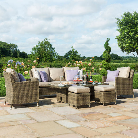 Maze Winchester Sofa Dining Set with 
Ice Bucket and Rising Table