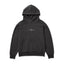 Howl Cropped Hoody in Washed Charcoal – flat lay
