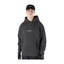 Howl Cropped Hoody in Washed Charcoal – on model