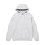 Howl DWR Logo Hoodie in Heather Grey – flat lay