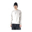 Howl Midweight Crew in Cream/Midnight – on model