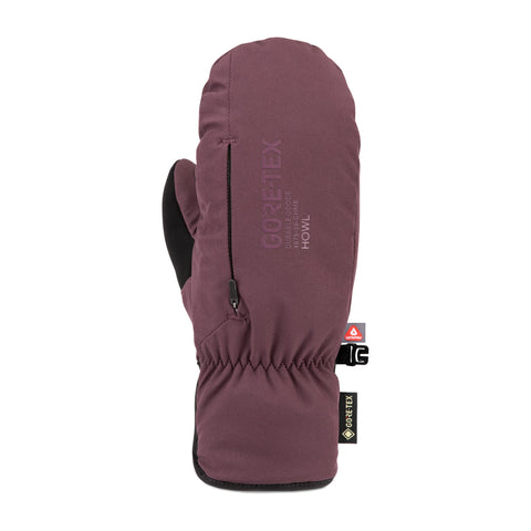 Howl Pocket GORE-TEX Mitt in Plum – back of hand