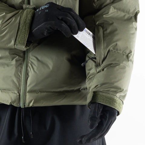 Howl Puffy Jacket in Army – detail