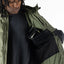 Howl Puffy Jacket in Army – inside