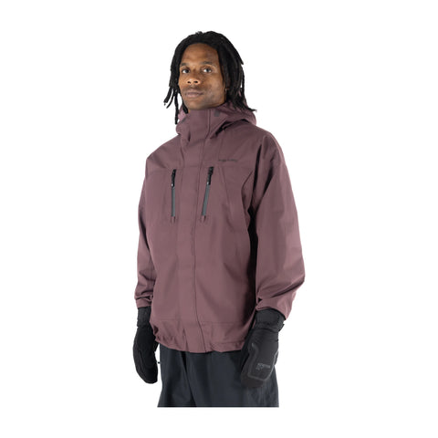 Howl Shell Jacket in Plum – front