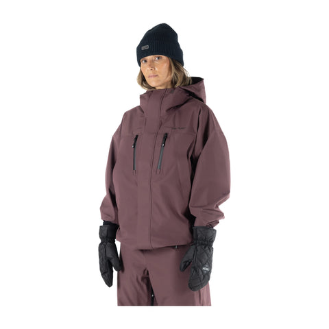 Howl Shell Jacket in Plum – front