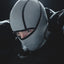Howl Taped Facemask in Grey – worn