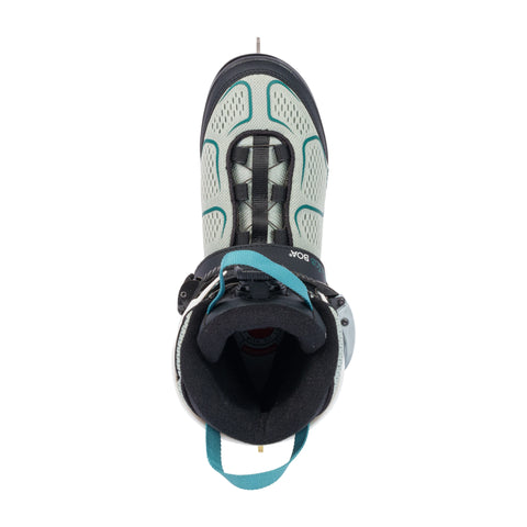 K2 Alexis BOA Figure Blade Women's Ice Skates 2027 in Grey / Blue – front view