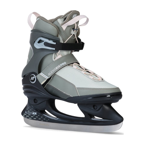 K2 Alexis Pro Women's Ice Skates 2027 in Sage – three-quarter view